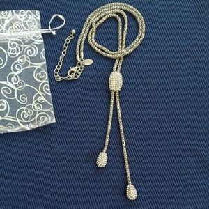 NWOT Chico's  Silver-Tone Lariat Necklace - Women Jewelry